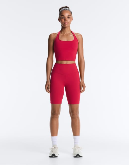 OYSHO leggings corti Evermove 20 cm rosse, 2 di 7