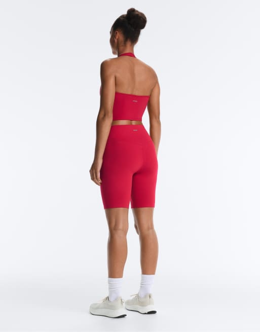 OYSHO leggings corti Evermove 20 cm rosse, 4 di 7