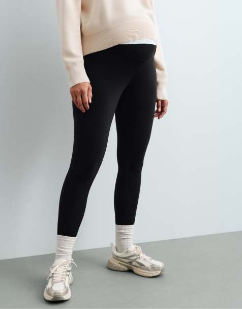 OYSHO leggings de grossesse chauds 65 cm avec zips noir - view 1