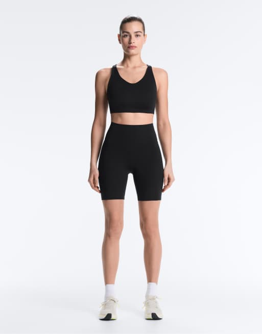 Oysho - Leggings modellanti a vita alta da 20 cm neri con tasca, 2 di 7