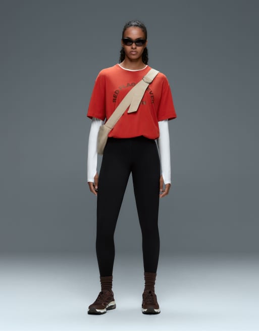 Oysho - Leggings neri alla caviglia da 65 cm extra modellanti a vita alta, 4 di 6