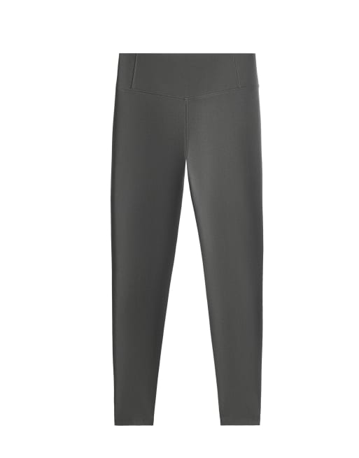 OYSHO leggings taille haute longueur cheville en mélange de coton gris anthracite, 7 de 7