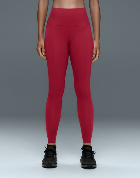 OYSHO leggings taille haute Perfect-adapt 65 cm longueur cheville en rouge - view 1
