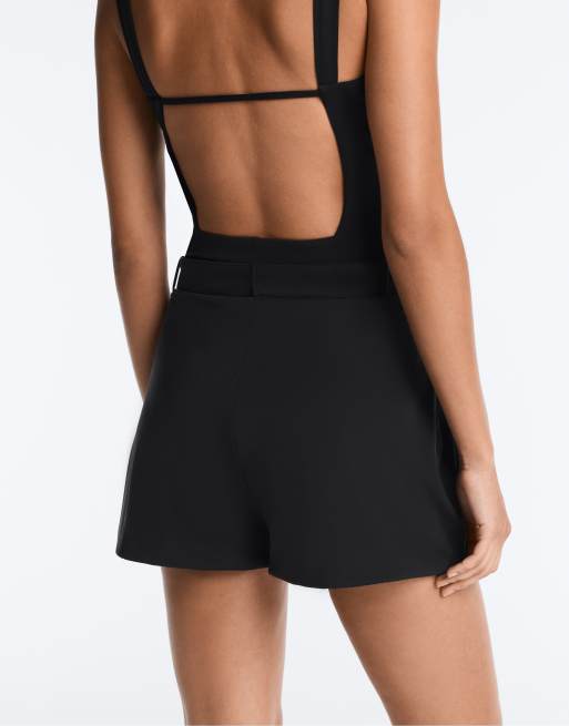 OYSHO – Leichte Bloomer-Shorts in Schwarz, 3 von 4