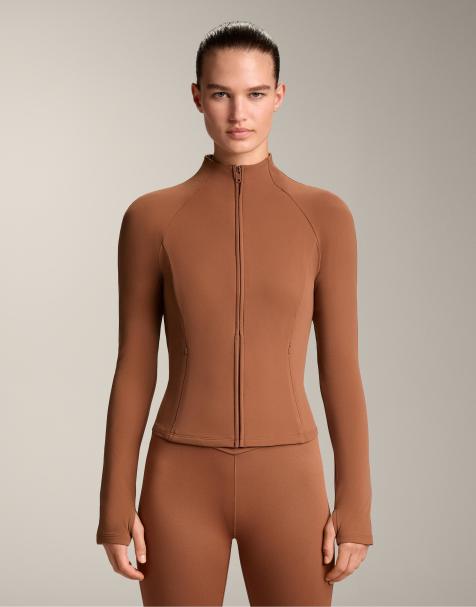 OYSHO – Leichte, warme Jacke in Hellbraun - view 1