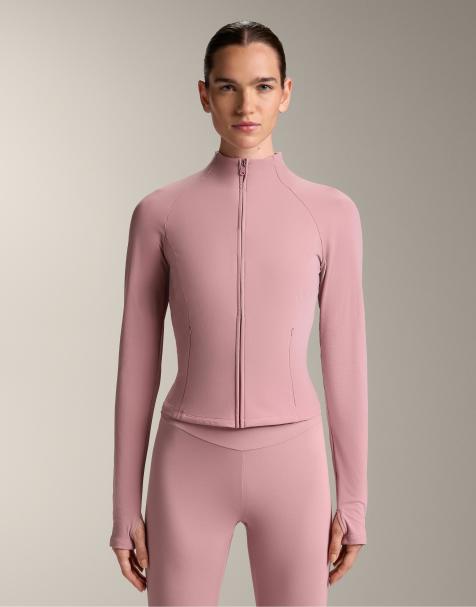 OYSHO – Leichte, warme Jacke in verwaschenem Rosé - view 1