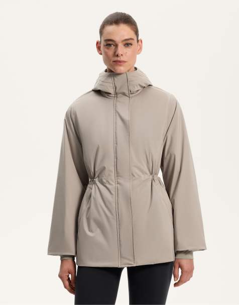 OYSHO – Leichte, wasserdichte Jacke mit ThinDown™-Wattierung in Braun - view 1