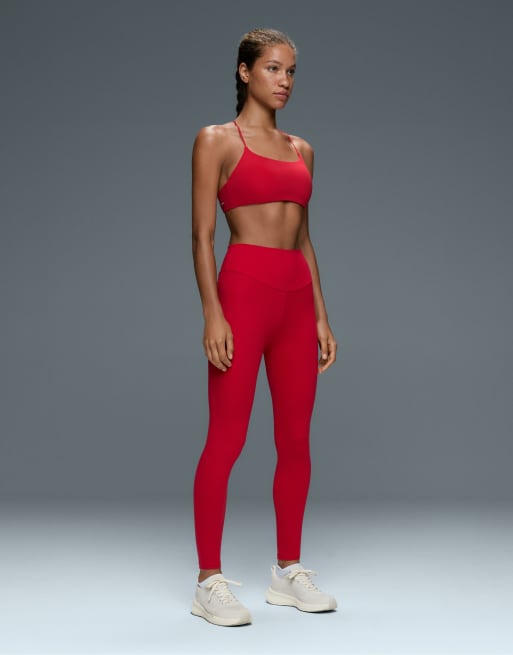 OYSHO Light-support comfortlux cross-back sports bra in red, 2 of 6