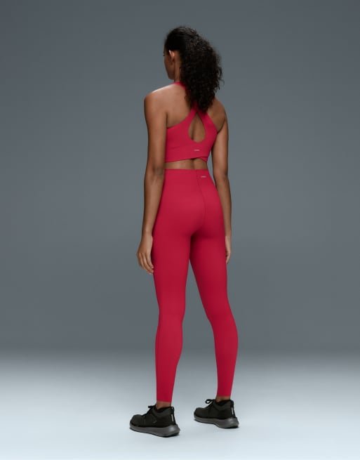 OYSHO Light touch crossover back tank top in red, 4 of 6