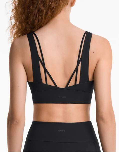 OYSHO – Light Touch – Sport-BH in Schwarz mit mittelstarker Stützfunktion - view 1