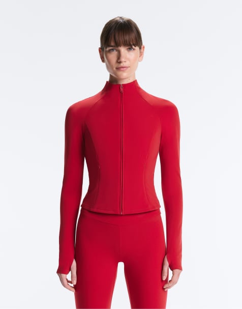 OYSHO Light warm jacket in bright red - view 1