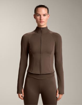 OYSHO Light warm jacket in brown | ASOS