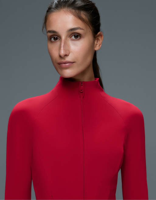OYSHO Light warm jacket in red, 3 of 7