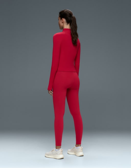 OYSHO Light warm jacket in red, 4 of 7