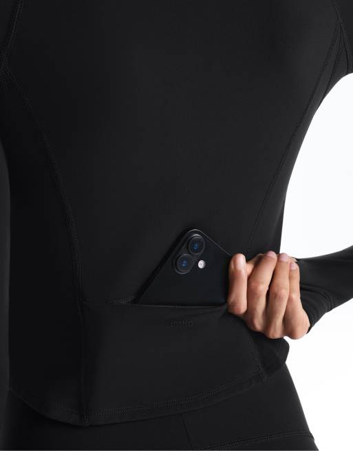 OYSHO Light warm jacket with seams in black, 3 of 4