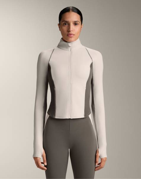 OYSHO Light warm reflective technical jacket in sand - view 1