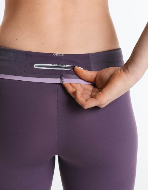 OYSHO - Lilla forvaskede og højtaljede samt ankellange leggings med kompression, 3 af 4