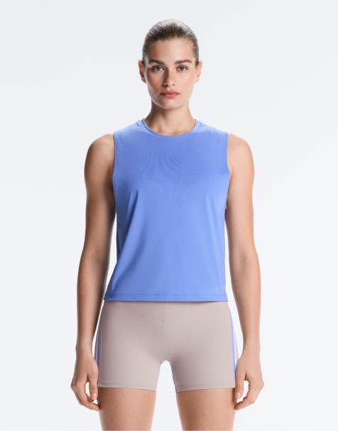 OYSHO - Lilla ærmeløs T-shirt i tech-stof - view 1