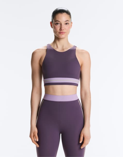 OYSHO - Lilla tanktop med kompression og halterneck - view 1