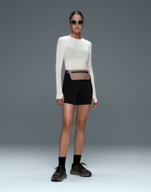 OYSHO Long-sleeved technical t-shirt with text in off-white, 2 of 6