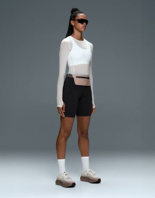 OYSHO Long-sleeved technical t-shirt with text in off-white, 2 of 6
