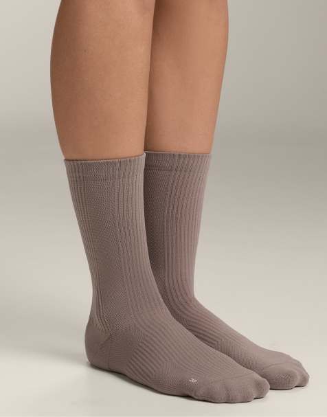 OYSHO - Lot 3 paires de chaussettes de sport classiques en polyamide mélangé - Marron foncé - view 1