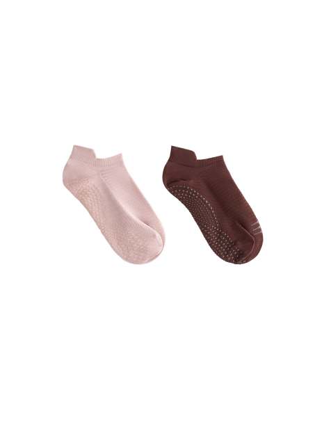 OYSHO - Lot de 2 paires de chaussettes de yoga et pilates en polyamide mélangé - Rose pâle - view 1