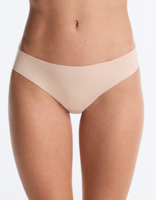 Oysho - Lot de 3 culottes classiques en coton mélangé - Neutre, 2 de 4