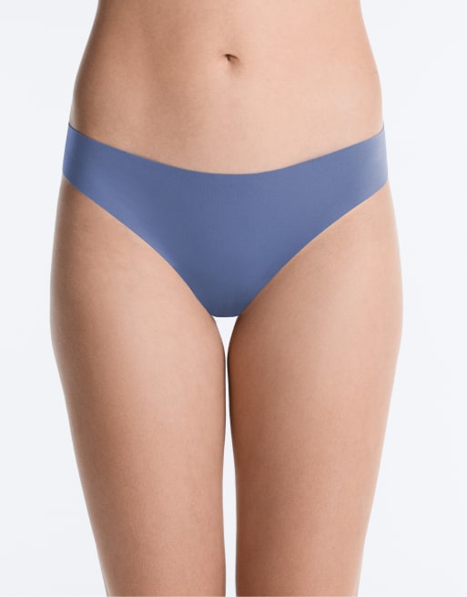 OYSHO - Lot de 5 strings invisibles en polyamide mélangé à découpe laser - Jaune et bleu, 2 de 4