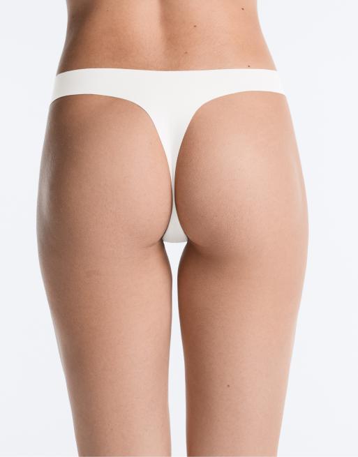 OYSHO - Lot de 5 strings invisibles en polyamide mélangé à découpe laser - Jaune et bleu, 4 de 4