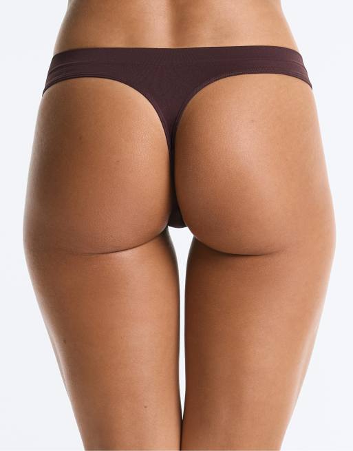 OYSHO lot de 5 strings sans coutures en mélange de polyamide rose, 4 de 4