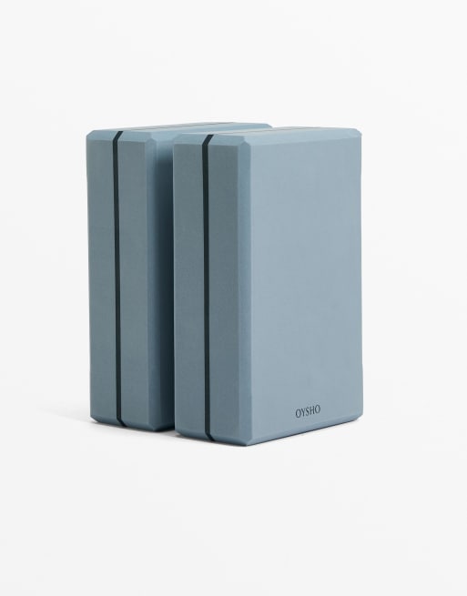 Oysho - Lot de blocs de yoga - Bleu