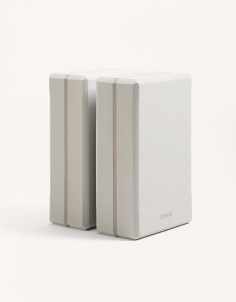 Oysho - Lot de blocs de yoga - Gris clair - view 1