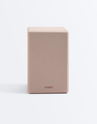 Oysho - Lot de blocs de yoga - Marron/fauve