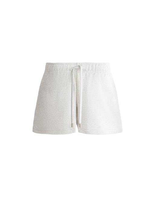 OYSHO - Lysegråmelerede shorts i bomuldsblanding i fleece, 5 af 7