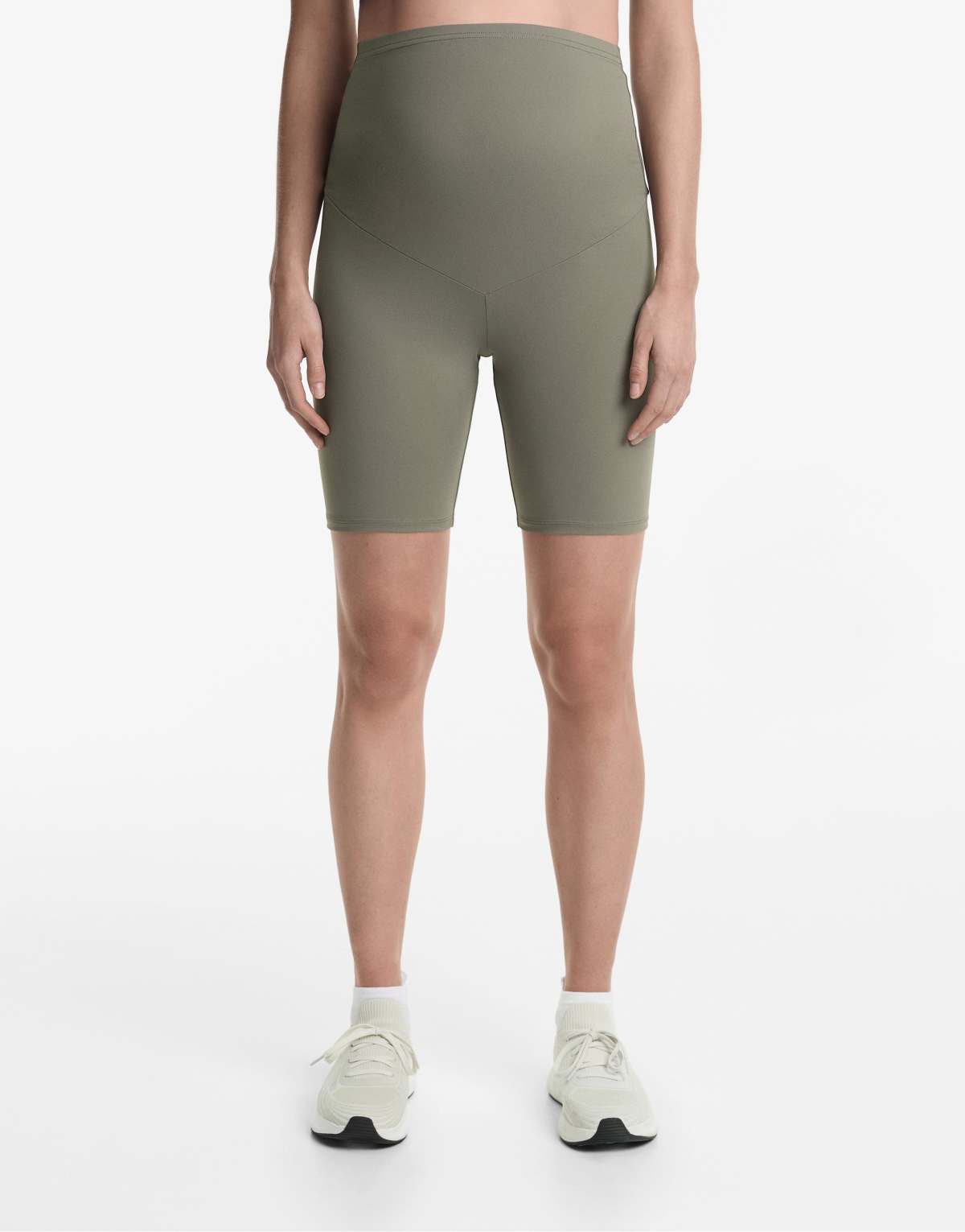 Oysho Maternity comfortlux 20cm leggings in khaki