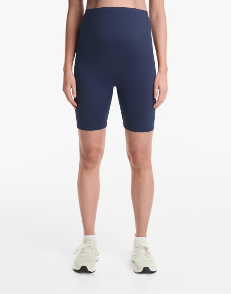 Oysho Maternity comfortlux 20cm leggings in navy blue - view 1
