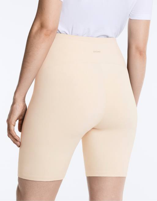 OYSHO Maternity comfortlux 20cm leggings in sand, 3 of 4