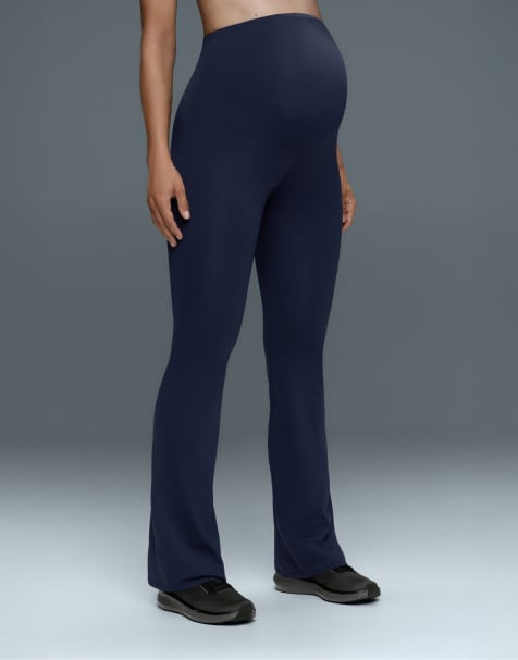 OYSHO Maternity comfortlux 80cm flare trousers in navy - view 1