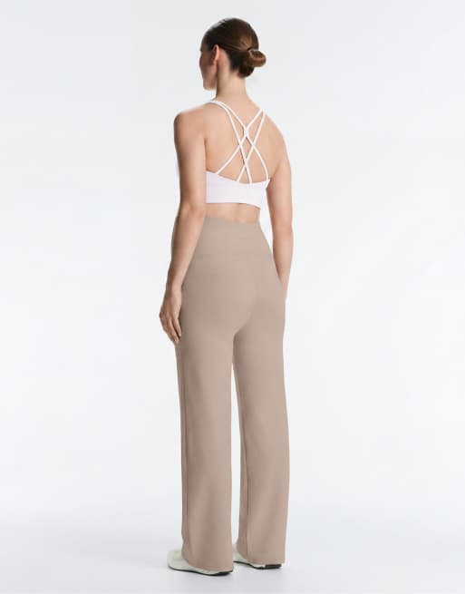 OYSHO Maternity comfortlux byxor med raka ben i stone, 4 av 4