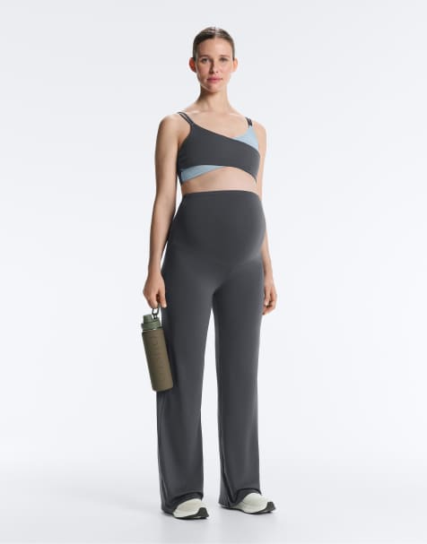 OYSHO – Maternity – Comfortlux – Grå byxor med raka ben - view 1