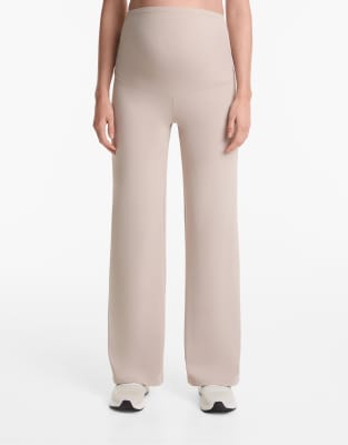 Oysho Maternity - Comfortlux - Gråbrune bukser med lige ben