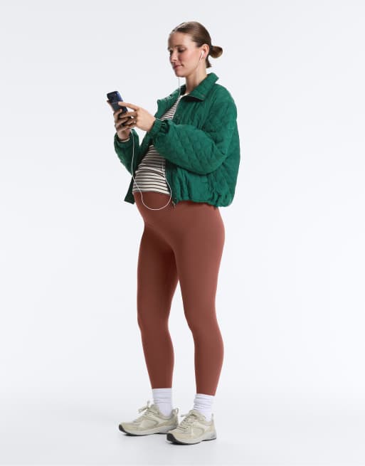 OYSHO Maternity - Comfortlux - Leggings color talpa da 65 cm, 4 di 4