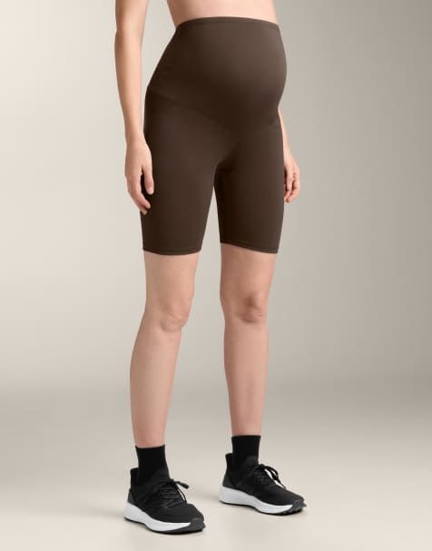 Oysho – Maternity – Comfortlux – Mörkbruna leggings, 20cm - view 1