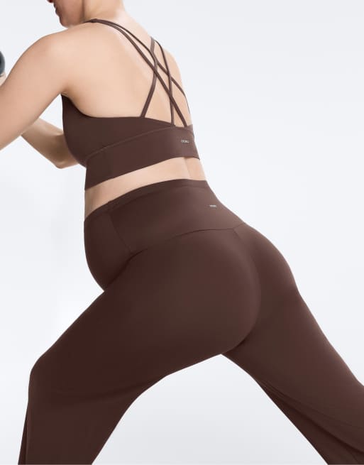 OYSHO Maternity - Comfortlux - Mørkebrune bukser med lige ben, 3 af 7