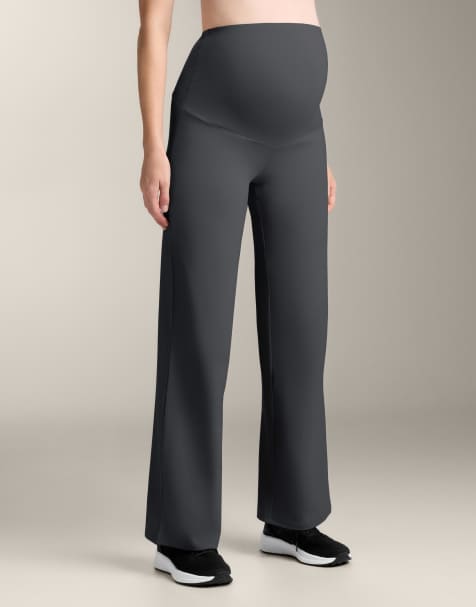 OYSHO Maternity comfortlux straight-leg trousers in grey - view 1