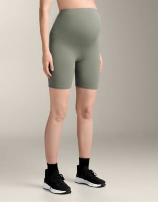 Oysho Maternity - Comfortlux - Umstandsleggings in Khaki, 20 cm-Grün