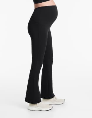 OYSHO Maternity - Schlaghose aus Comfortlux-Material in Schwarz mit 80 cm Länge, Umstandsmode