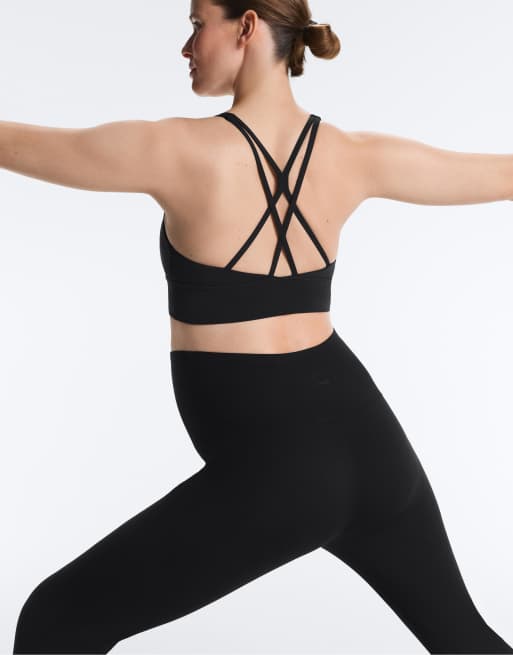 OYSHO Maternity – Schlaghose aus Comfortlux-Material in Schwarz mit 80 cm Länge, Umstandsmode, 3 von 4