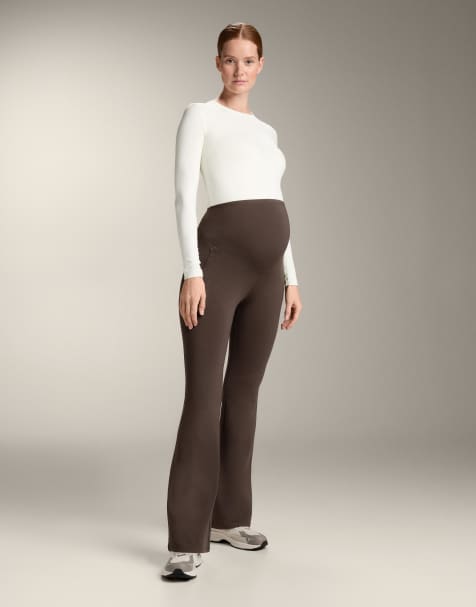 OYSHO Maternity - Varme brune bukser med svaj - view 1